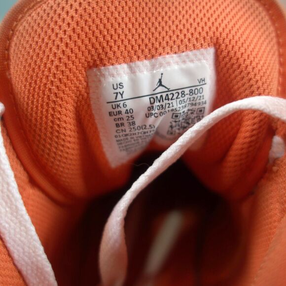 Nike Air Jordan 1 Mid Top Metallic Orange DM4228-800 Sneakers Youth Size 7 - Picture 8 of 8